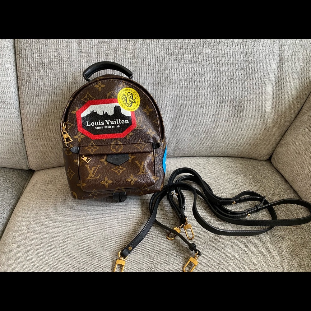 Louis Vuitton Palm Springs mini backpack world travel limited Ed